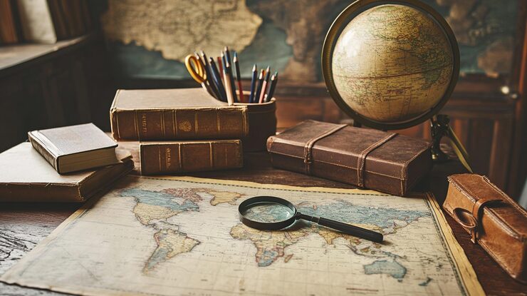 Historical notes and research materials converted into digital text
