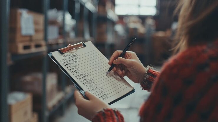 Handwritten stock count sheet converted into Excel rows