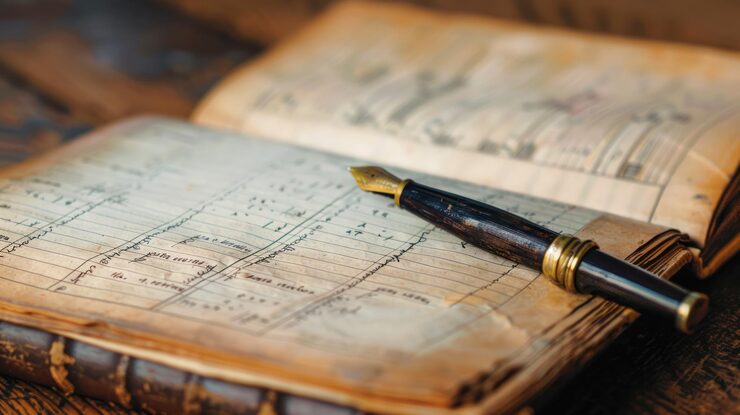Kurrent church or civil register converted into searchable text