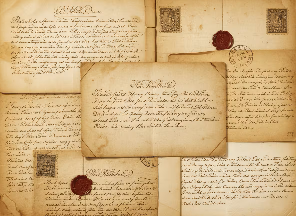 Historian reviewing a scanned letter beside its typed transcription.