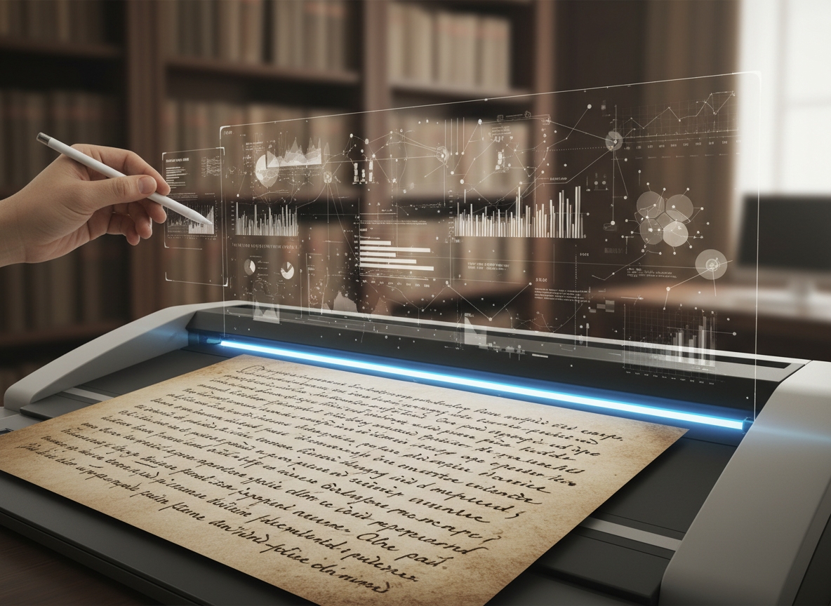 Historical cursive manuscript being converted to text with cursive translator.