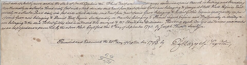 Old handwritten county record page