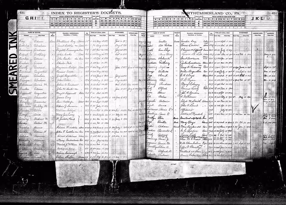 Historic handwritten inventory ledger