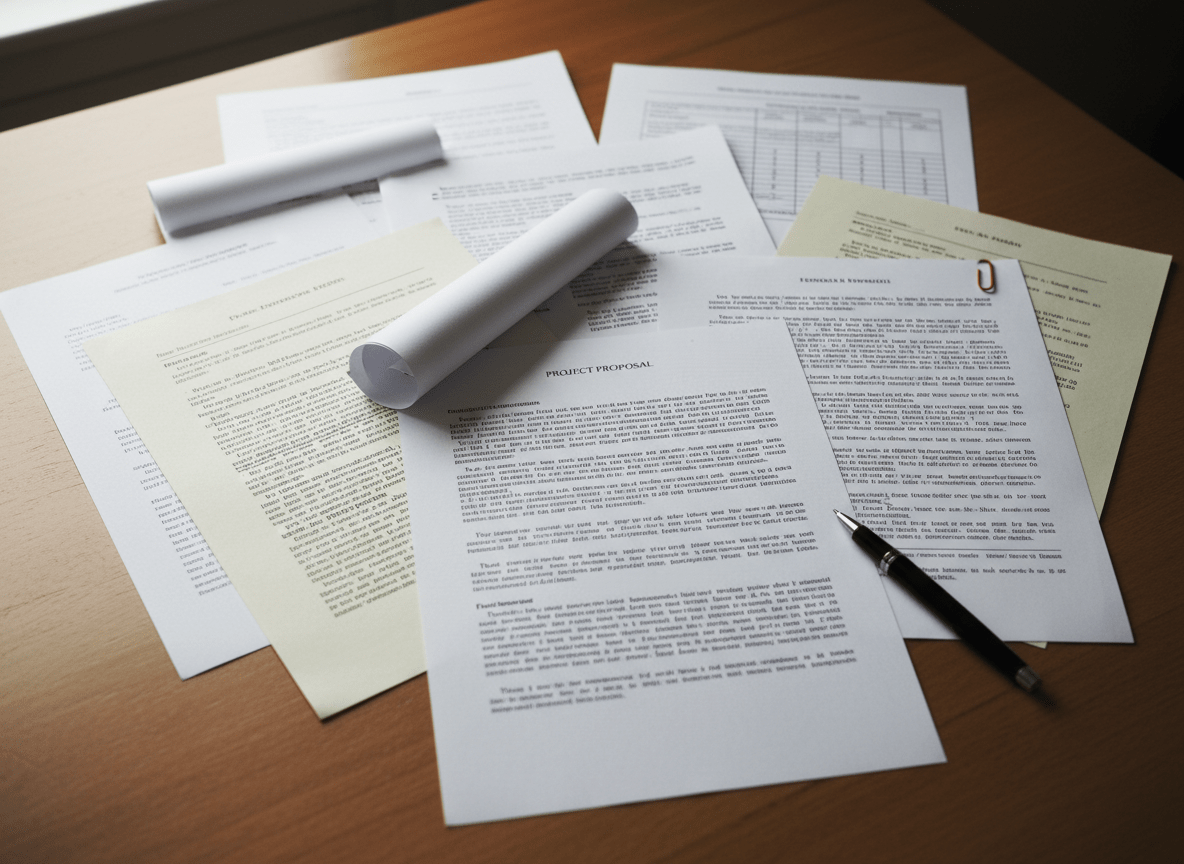 Scanned document next to extracted searchable text.