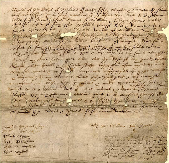 Old English handwriting